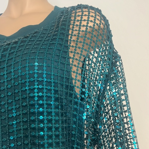 Anthropologie Tank Lined Sequin Top - Picture 2 of 4